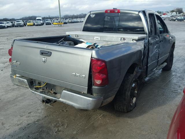 3D7KS28A68G148212 - 2008 DODGE RAM 2500 S GRAY photo 4