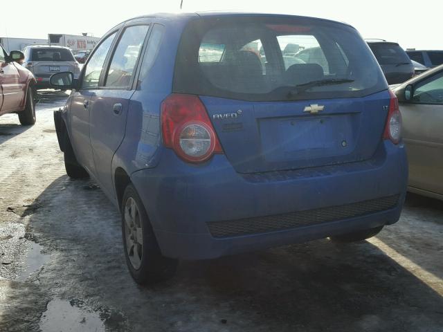 KL1TD6DE7AB121728 - 2010 CHEVROLET AVEO LS 蓝色 照片 3