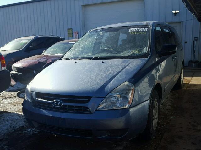 KNDMB233866079873 - 2006 KIA SEDONA EX BLUE photo 2