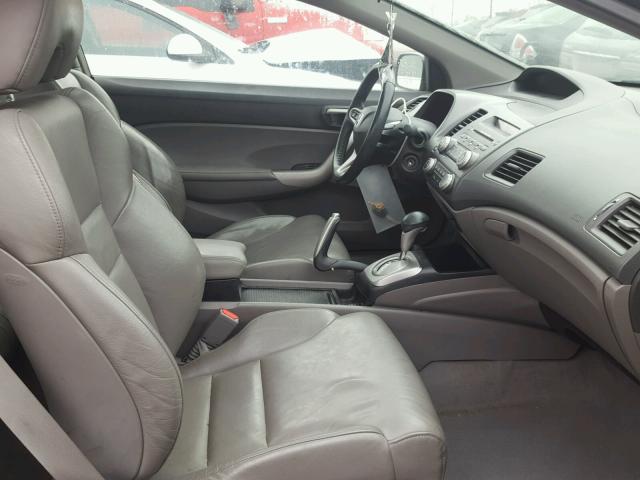 2HGFG12989H512848 - 2009 HONDA CIVIC EXL 黑色 照片 5