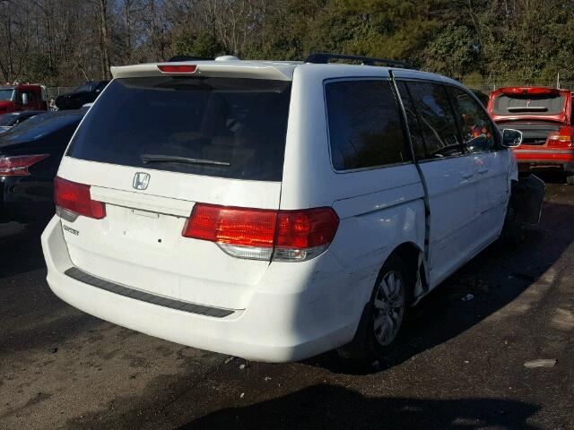 5FNRL3H72AB045087 - 2010 HONDA ODYSSEY EX WHITE photo 4