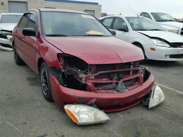 JA3AJ26E76U036333 - 2006 MITSUBISHI LANCER ES RED photo 1