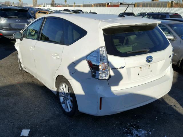 JTDZN3EU9D3226418 - 2013 TOYOTA PRIUS V WHITE photo 3