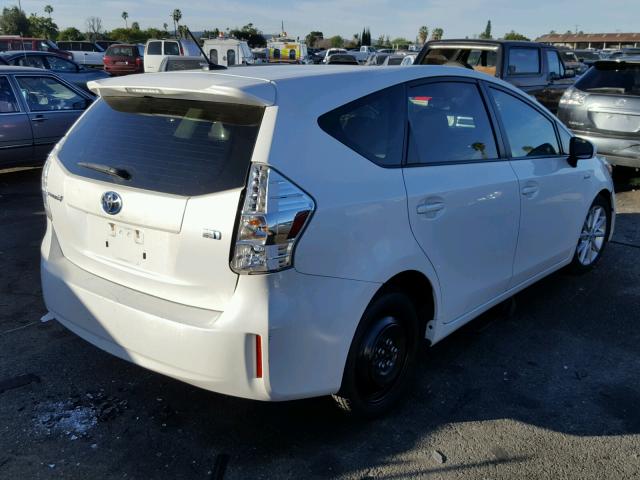 JTDZN3EU9D3226418 - 2013 TOYOTA PRIUS V WHITE photo 4