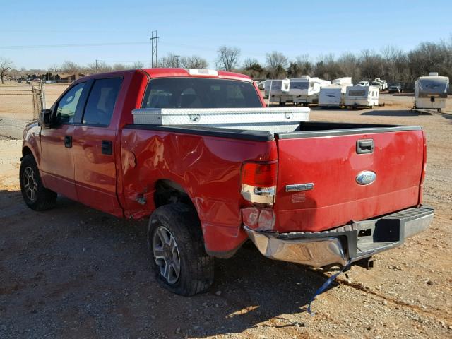 1FTPW12V96KC67839 - 2006 FORD F150 SUPER RED photo 3