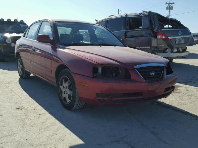 KMHDN46D15U935933 - 2005 HYUNDAI ELANTRA GL RED photo 1