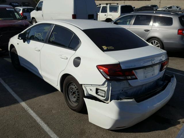 19XFB2F58EE268750 - 2014 HONDA CIVIC LX WHITE photo 3