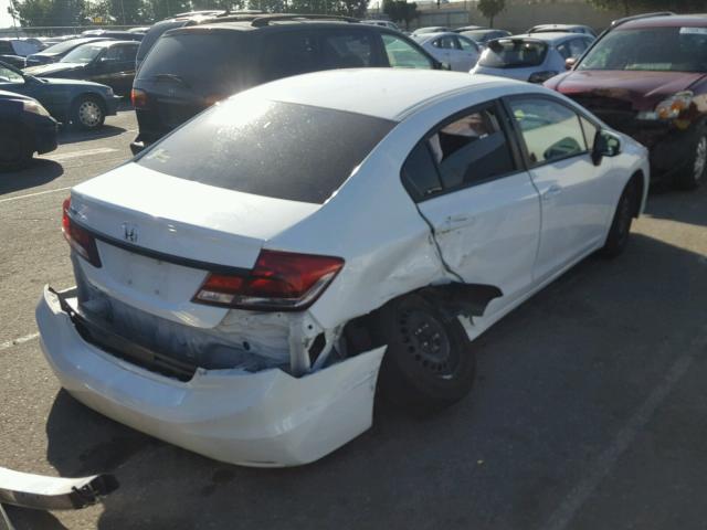 19XFB2F58EE268750 - 2014 HONDA CIVIC LX WHITE photo 4