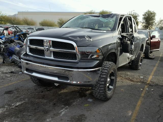 1D7RV1CT1BS552995 - 2011 DODGE RAM 1500 BLACK photo 2