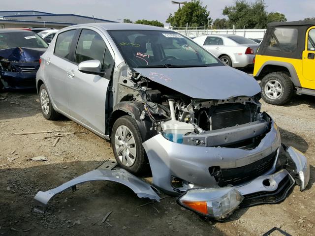 JTDKTUD3XCD526130 - 2012 TOYOTA YARIS SILVER photo 1