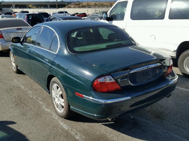 SAJEA01U43HM48382 - 2003 JAGUAR S-TYPE GREEN photo 3