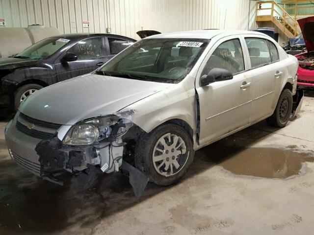 1G1AB5F5XA7240723 - 2010 CHEVROLET COBALT LS SILVER photo 2