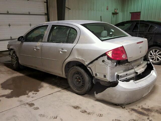 1G1AB5F5XA7240723 - 2010 CHEVROLET COBALT LS SILVER photo 3