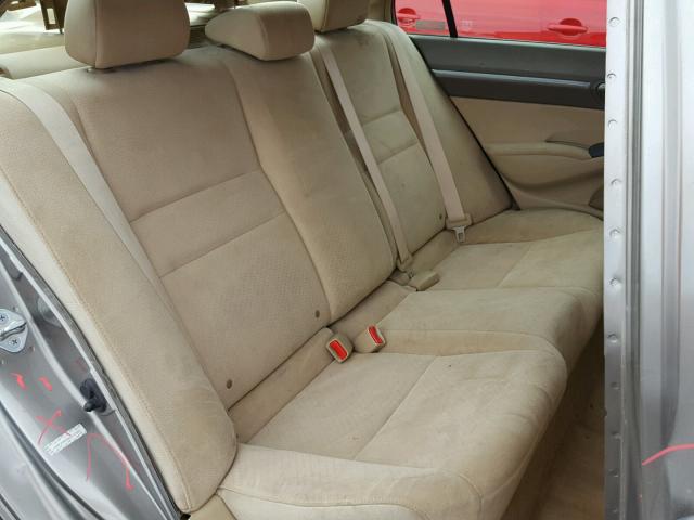 JHMFA36296S023693 - 2006 HONDA CIVIC HYBR TAN photo 6