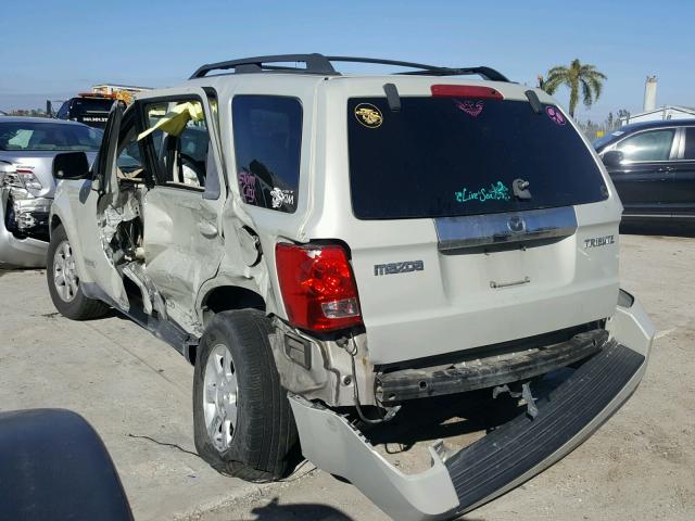 4F2CZ02Z18KM15519 - 2008 MAZDA TRIBUTE I BEIGE photo 3