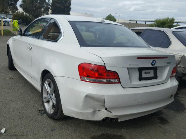 WBAUP9C5XDVS94764 - 2013 BMW 128 I WHITE photo 3