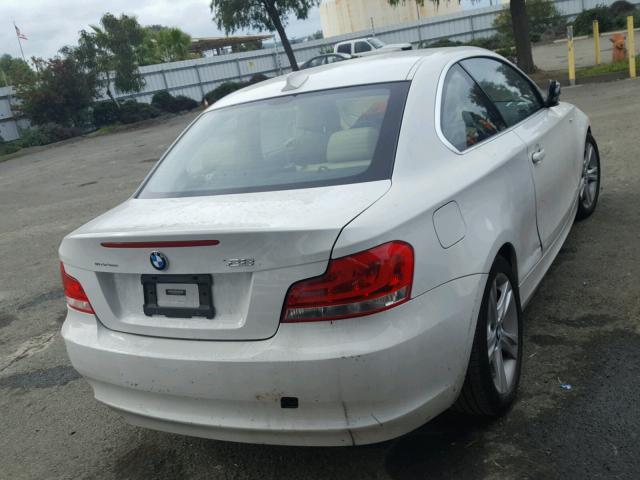 WBAUP9C5XDVS94764 - 2013 BMW 128 I WHITE photo 4