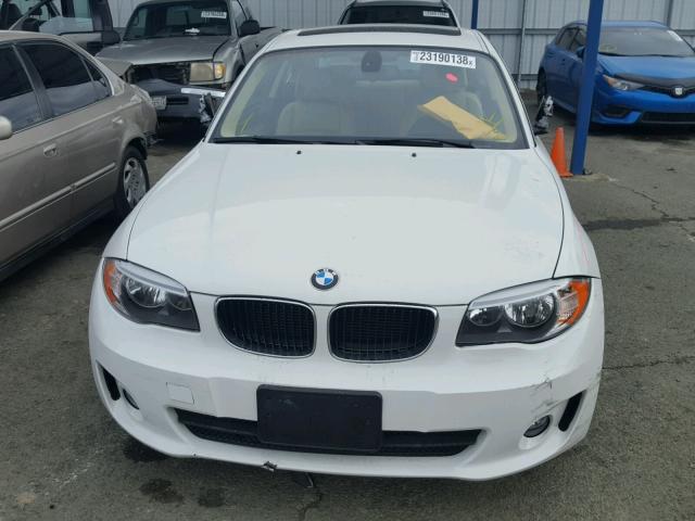 WBAUP9C5XDVS94764 - 2013 BMW 128 I WHITE photo 9