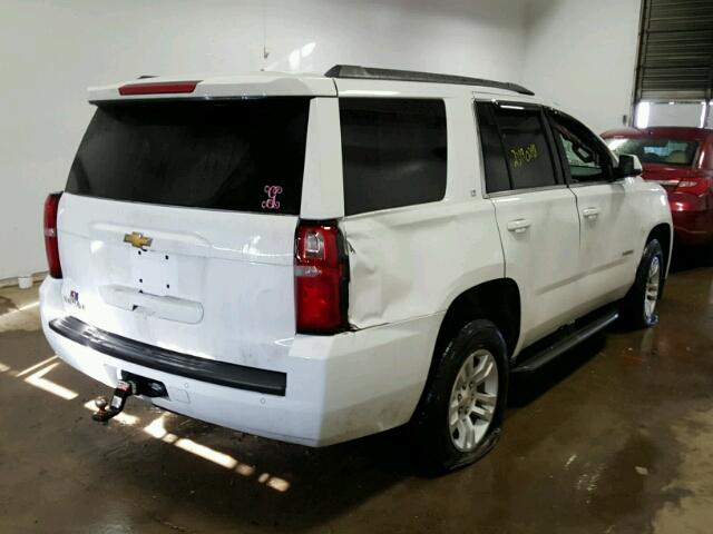 1GNSKBKC6FR309960 - 2015 CHEVROLET TAHOE K150 WHITE photo 4