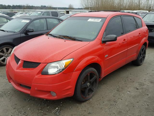 5Y2SM62883Z430782 - 2003 PONTIAC VIBE RED photo 2