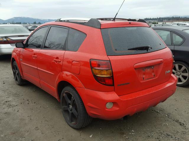 5Y2SM62883Z430782 - 2003 PONTIAC VIBE RED photo 3