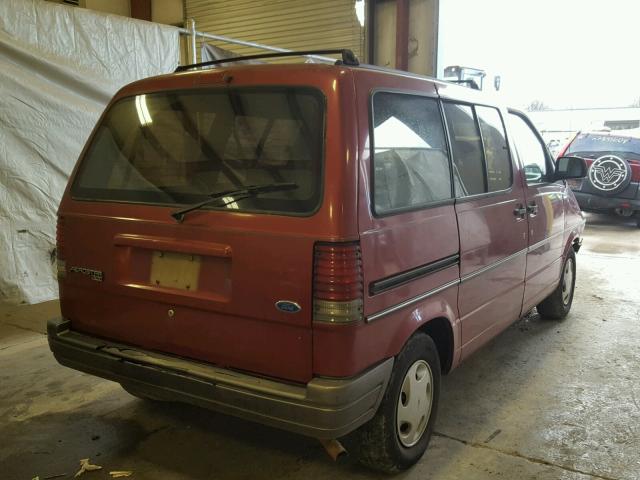 1FMCA11U6VZB44541 - 1997 FORD AEROSTAR MAROON photo 4