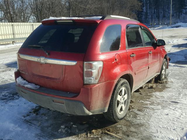 2CNDL13F856069754 - 2005 CHEVROLET EQUINOX LS BURGUNDY photo 4