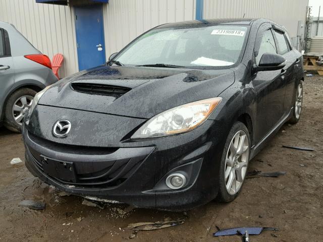 JM1BL1H36A1175546 - 2010 MAZDA SPEED 3 BLACK photo 2