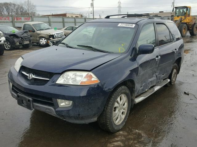 2HNYD18883H528905 - 2003 ACURA MDX TOURIN BLUE photo 2