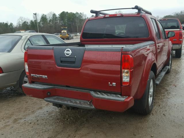 1N6AD07U17C436816 - 2007 NISSAN FRONTIER C RED photo 4