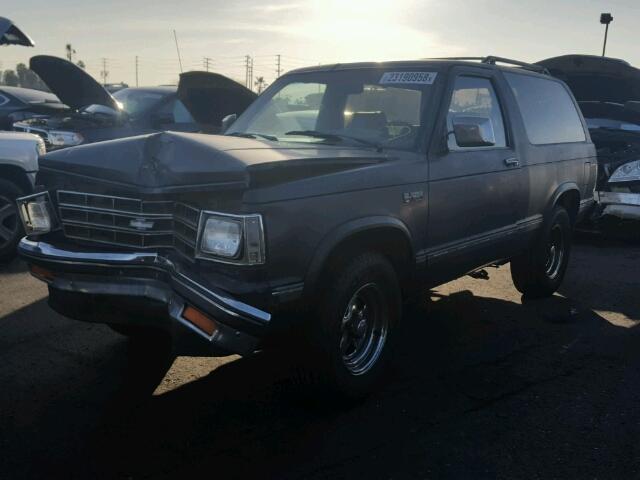 1GNCS18R2H0120675 - 1987 CHEVROLET BLAZER S10 BLUE photo 2