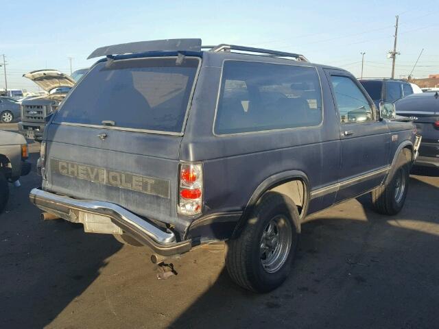 1GNCS18R2H0120675 - 1987 CHEVROLET BLAZER S10 BLUE photo 4