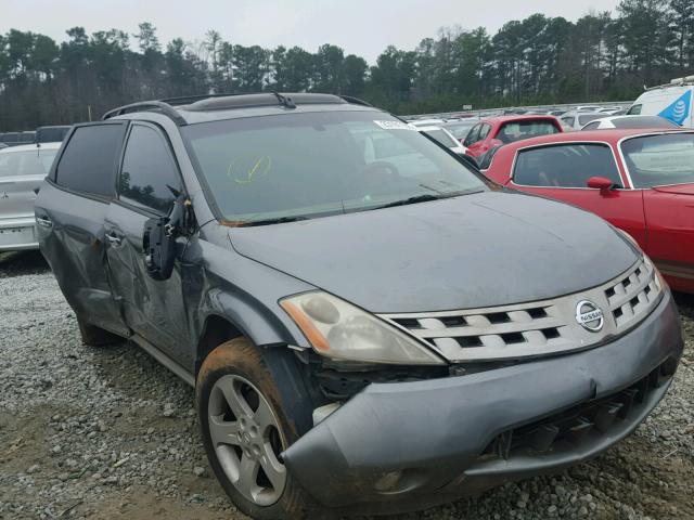 JN8AZ08T15W327962 - 2005 NISSAN MURANO SL GRAY photo 1