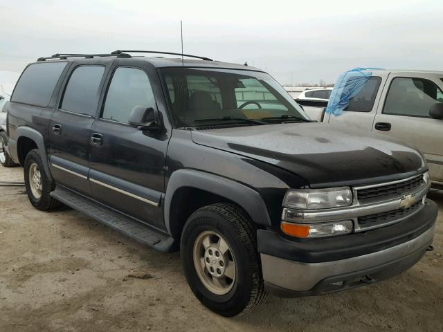 3GNEC16Z02G134456 - 2002 CHEVROLET SUBURBAN C BLACK photo 1