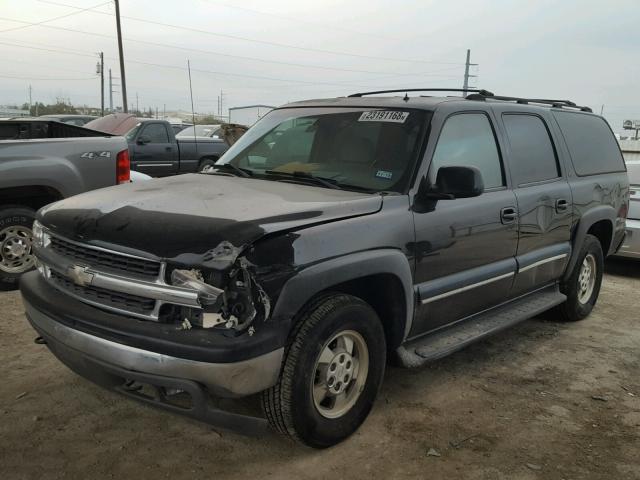 3GNEC16Z02G134456 - 2002 CHEVROLET SUBURBAN C BLACK photo 2