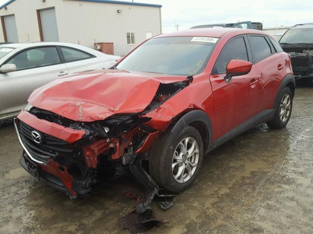 JM1DKFB75G0137390 - 2016 MAZDA CX-3 SPORT RED photo 2