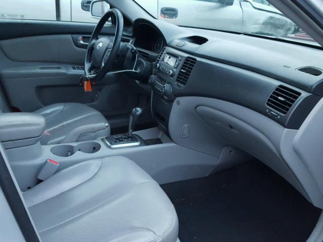 KNAGE123885251034 - 2008 KIA OPTIMA LX SILVER photo 5