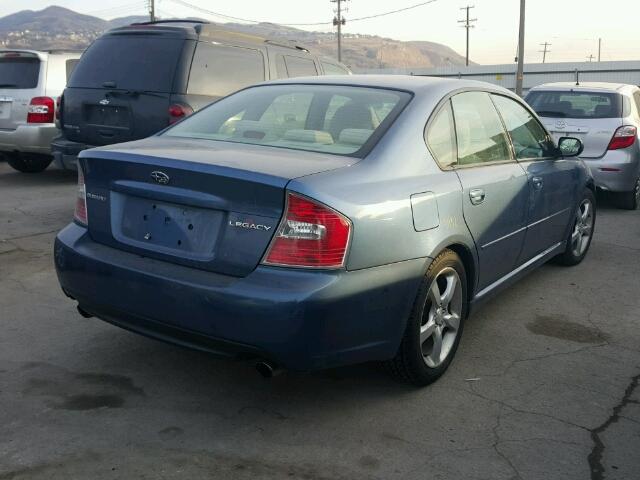 4S3BL616377212852 - 2007 SUBARU LEGACY 2.5 BLUE photo 4