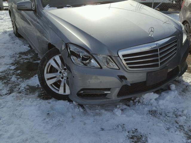 WDDHF8JB8DA749585 - 2013 MERCEDES-BENZ E 350 4MAT GRAY photo 9