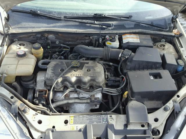 1FAFP34P8YW189364 - 2000 FORD FOCUS SE GOLD photo 7