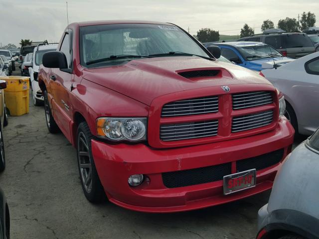 3D3HA16H35G788981 - 2005 DODGE RAM SRT10 RED photo 1