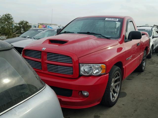 3D3HA16H35G788981 - 2005 DODGE RAM SRT10 RED photo 2