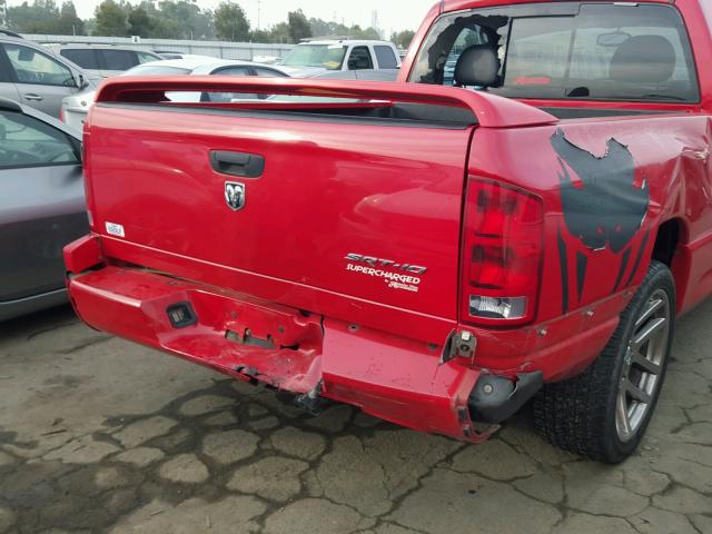 3D3HA16H35G788981 - 2005 DODGE RAM SRT10 RED photo 9