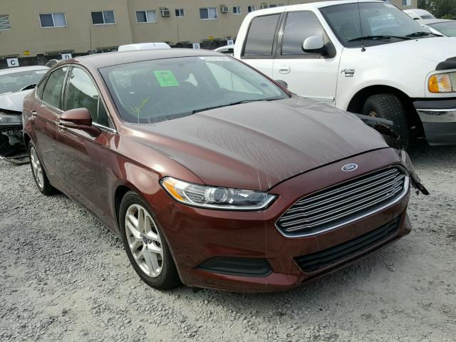 3FA6P0H79GR191148 - 2016 FORD FUSION SE BROWN photo 1