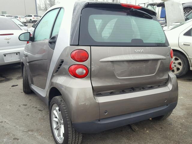 WMEEJ31X49K237190 - 2009 SMART FORTWO PUR GRAY photo 3