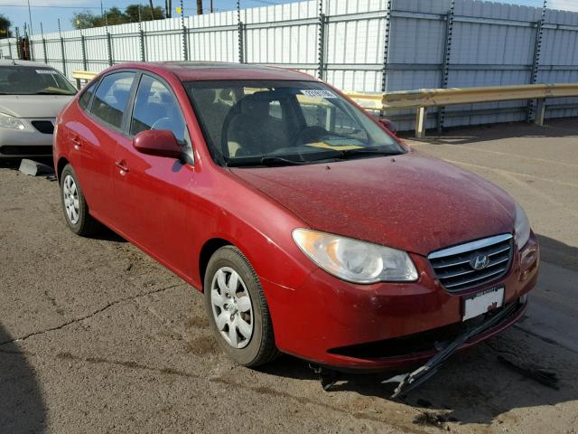 KMHDU46D67U167582 - 2007 HYUNDAI ELANTRA GL RED photo 1