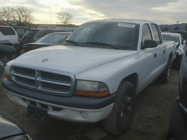 1D7HL38K94S585436 - 2004 DODGE DAKOTA QUA WHITE photo 2