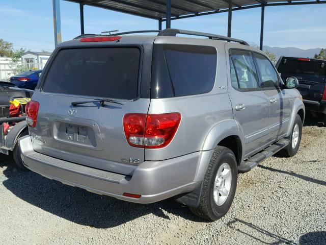 5TDZT34A75S240184 - 2005 TOYOTA SEQUOIA SR SILVER photo 4