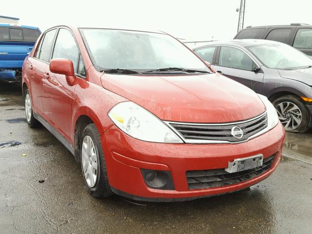 3N1BC1APXAL427422 - 2010 NISSAN VERSA S RED photo 1