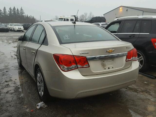 1G1PL5SH4E7364080 - 2014 CHEVROLET CRUZE LS BEIGE photo 3